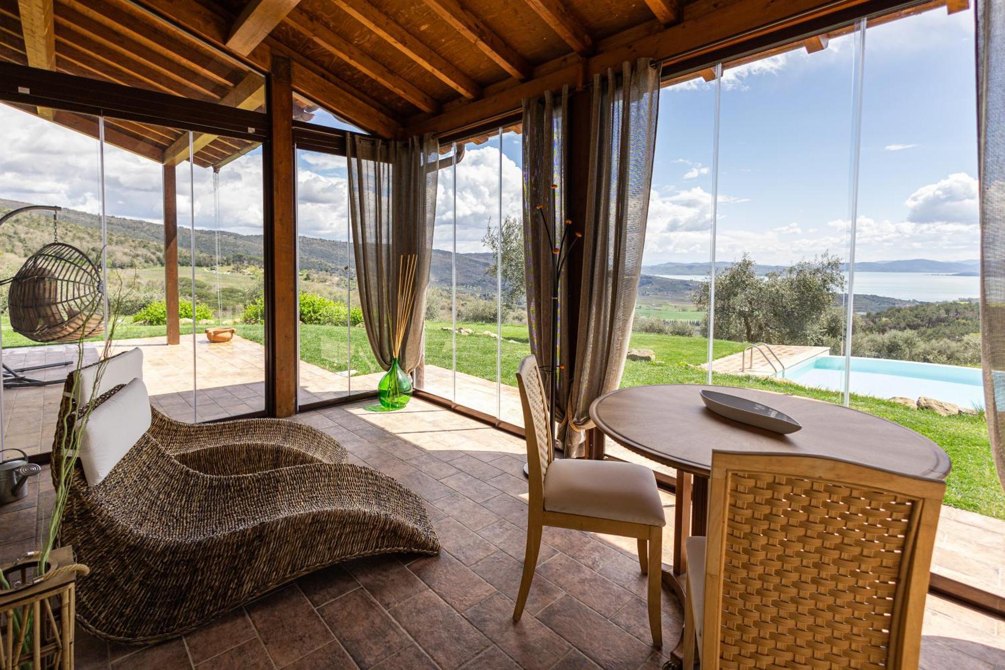 Di Colle In Colle - Country House With Private Pool Tuoro sul Trasimeno Bagian luar foto