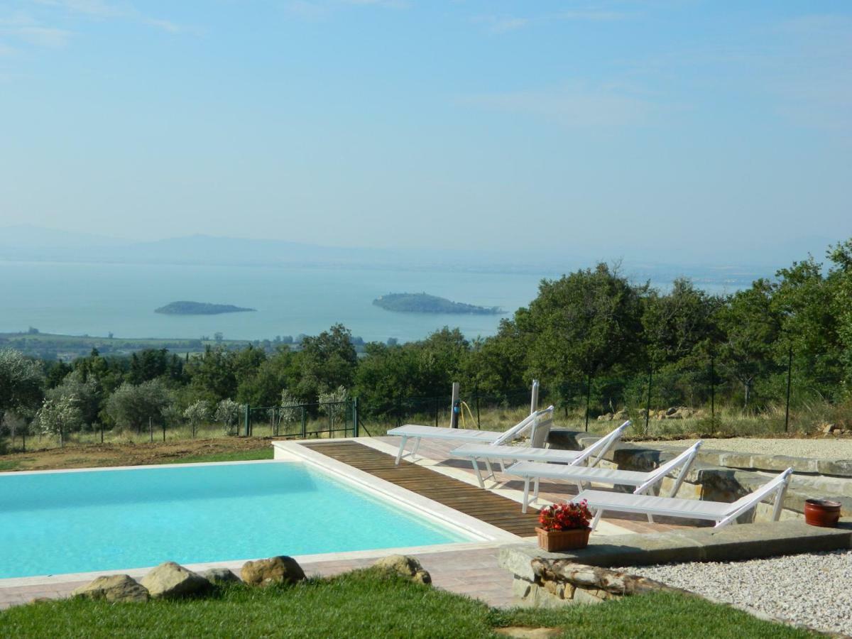 Di Colle In Colle - Country House With Private Pool Tuoro sul Trasimeno Bagian luar foto